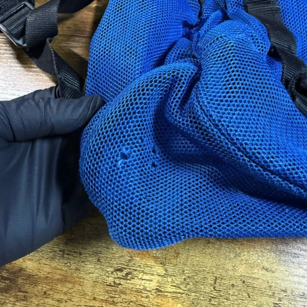 Nike Vintage Y2K Blue Polyester Mesh Breathable Backpack‎ Unisex One Size